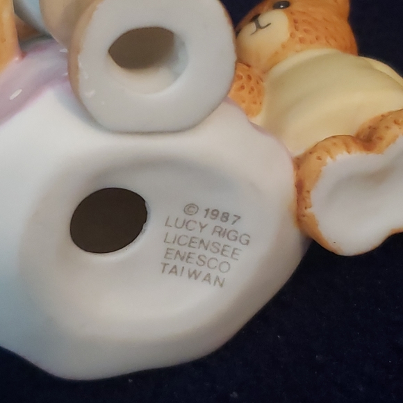 VINTAGE LEFTON CHINA~"SCHOOL DAYS",& 1987 Enesco Lucy Rigg Bears And Globe - Picture 6 of 6